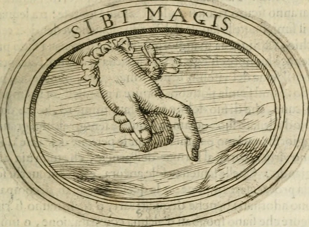 An illustration from Dell'imprese, 1594, leaf 326