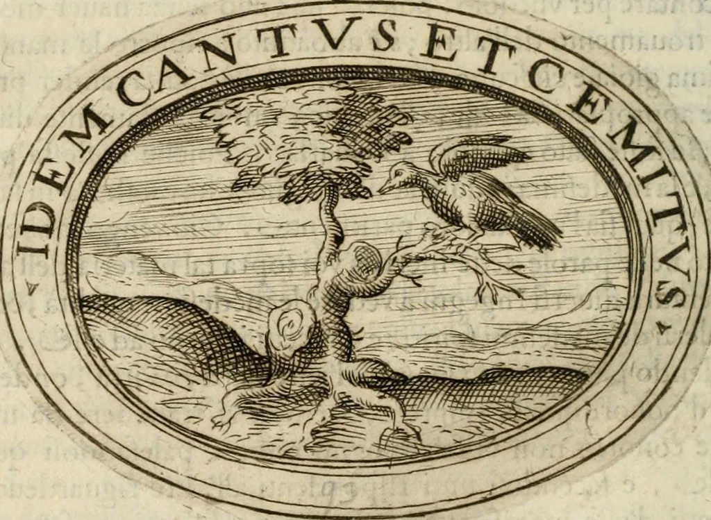 An illustration from Dell'imprese, 1594, leaf 399