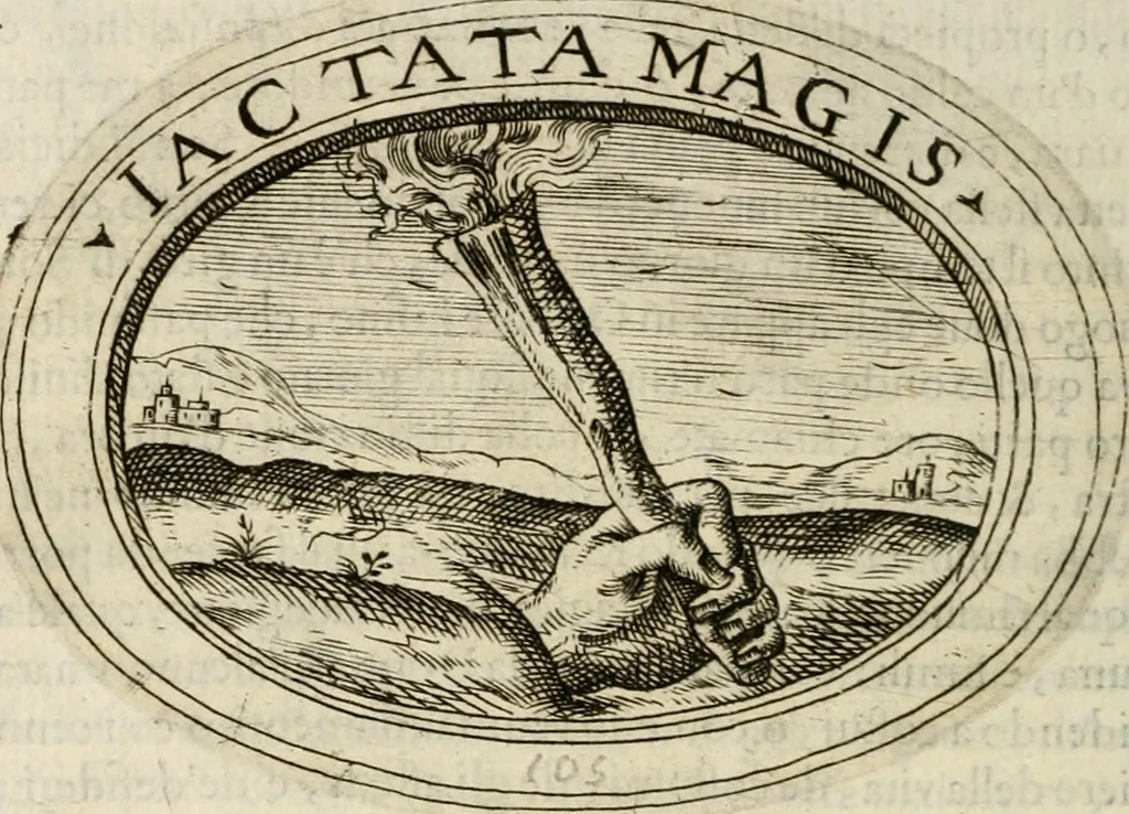 An illustration from Dell'imprese, 1594, leaf 453
