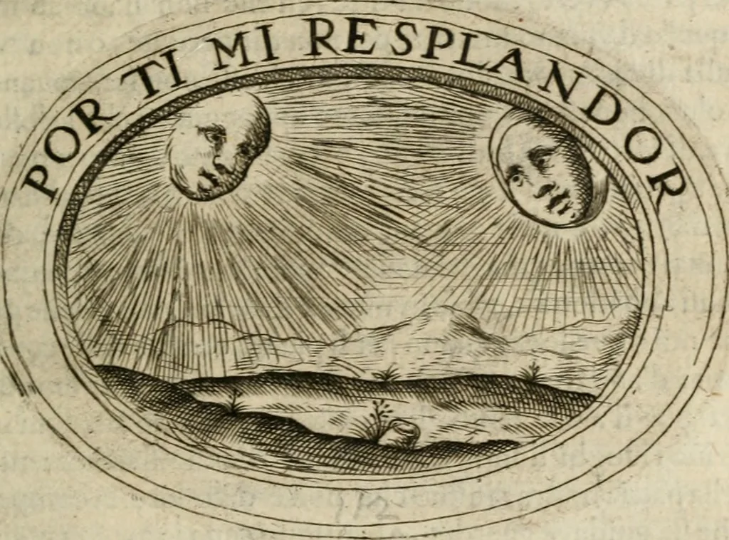 An illustration from Dell'imprese, 1594, leaf 486