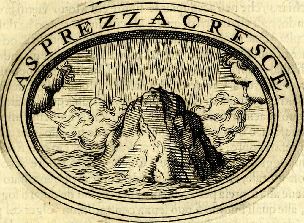 An illustration from Dell'imprese, 1594, leaf 102