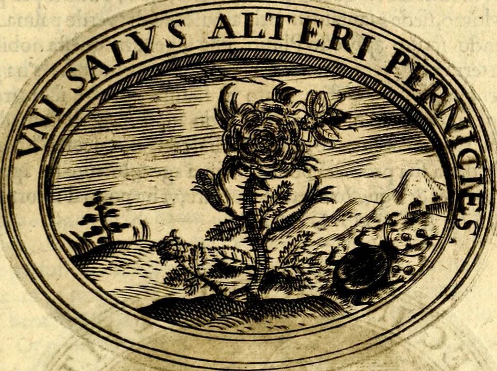An illustration from Dell'imprese, 1594, leaf 202