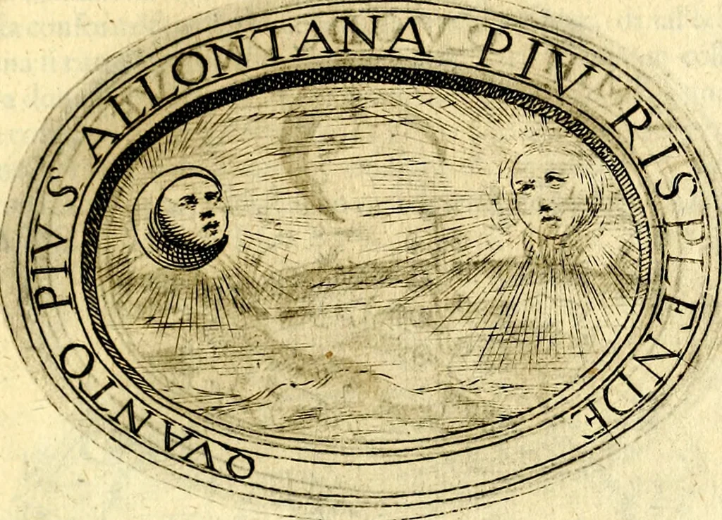 An illustration from Dell'imprese, 1594, leaf 214