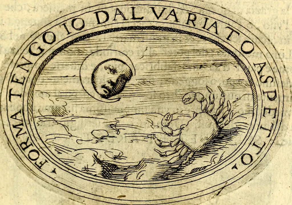 An illustration from Dell'imprese, 1594, leaf 216