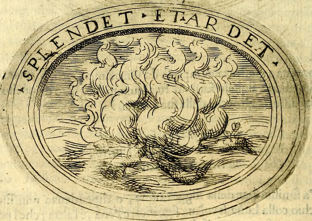 An illustration from Dell'imprese, 1594, leaf 217