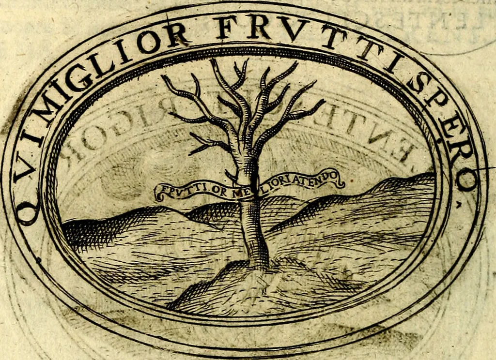 An illustration from Dell'imprese, 1594, leaf 221