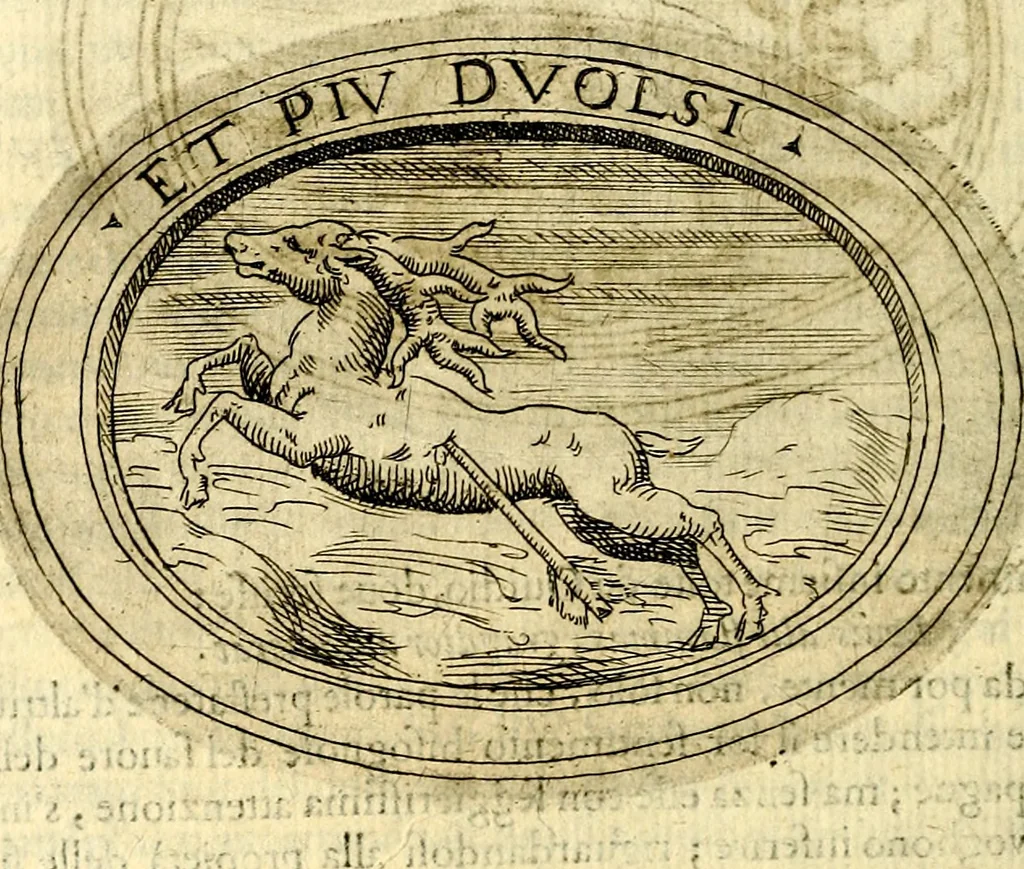 An illustration from Dell'imprese, 1594, leaf 327