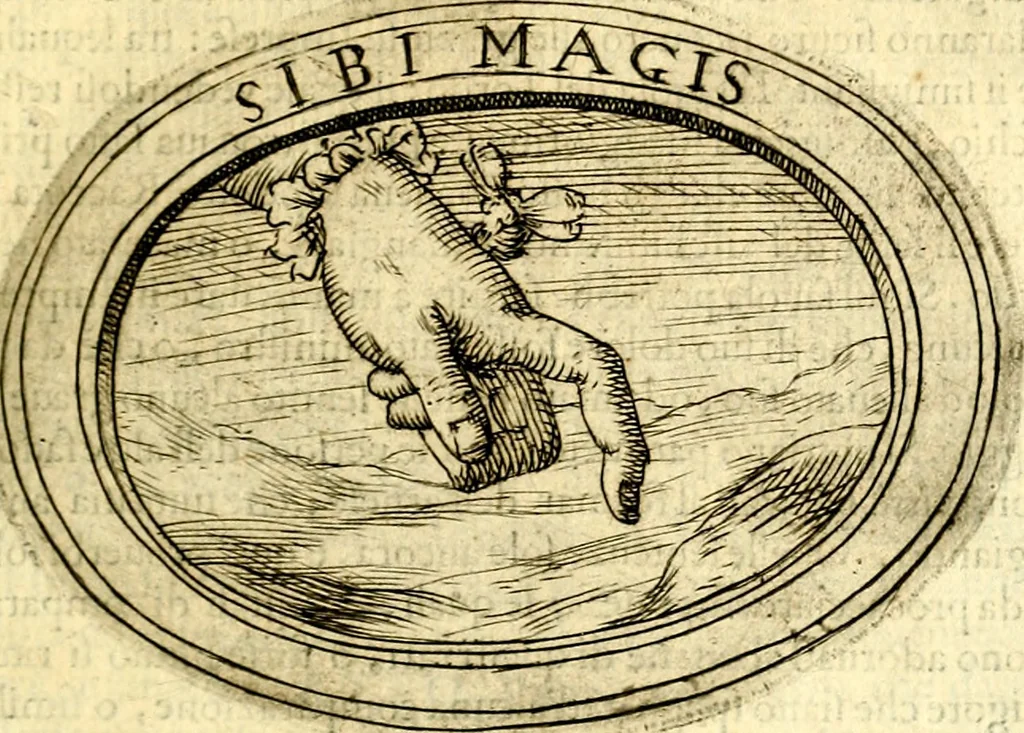 An illustration from Dell'imprese, 1594, leaf 342