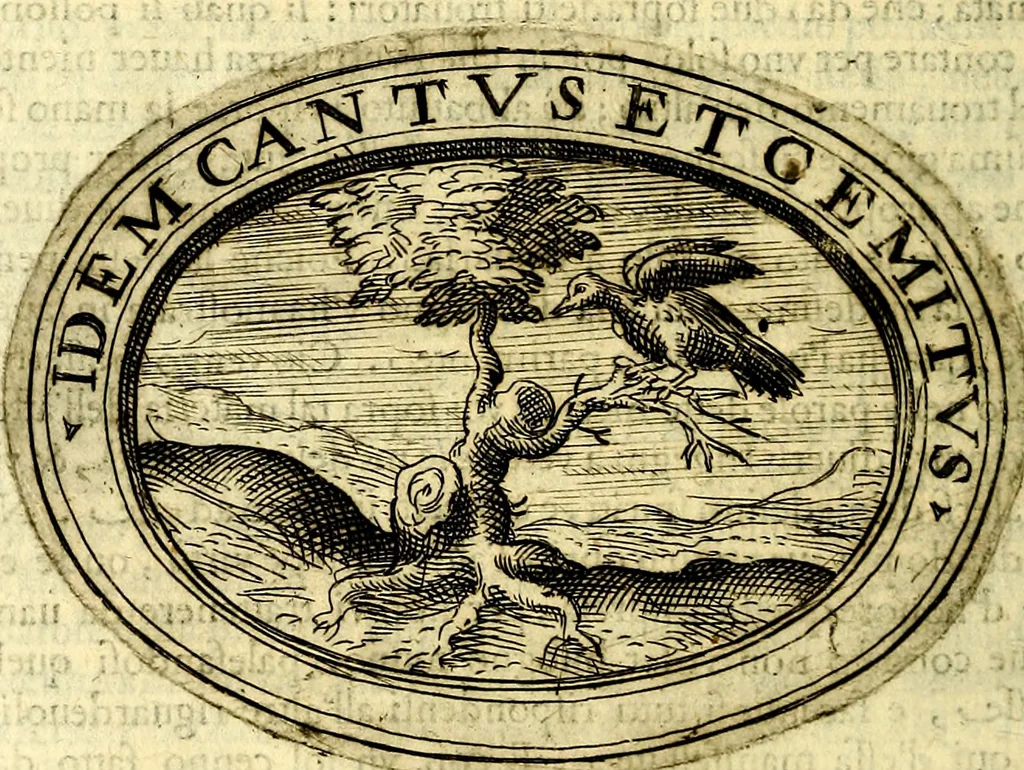 An illustration from Dell'imprese, 1594, leaf 415