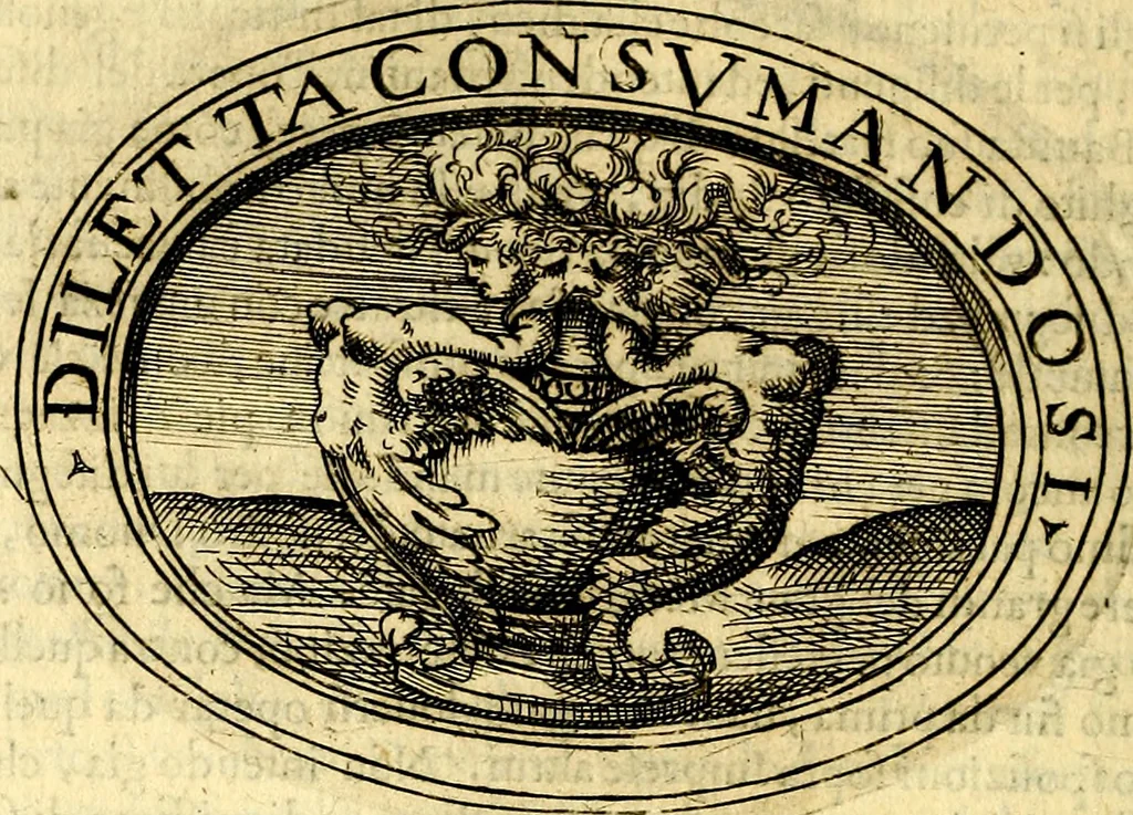 An illustration from Dell'imprese, 1594, leaf 449