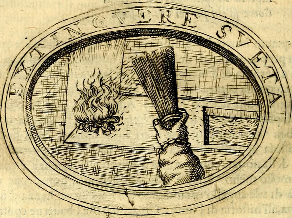 An illustration from Dell'imprese, 1594, leaf 497