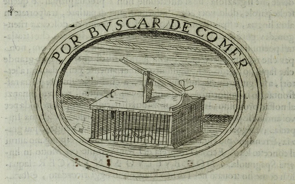 An illustration from Dell'imprese di Scipion Bargagli, gentil'hvomo sanese. Alla prima parte, la seconda e la terza nuovamente aggiunte, dove doppo tutte l'opere cosi scritte a penna, come stampate, ch'egli potuto ha leggendo vedere di coloro, che della materia dell'imprese hanno parlato; della vera natura di quelle si ragiona, 1594, leaf 306