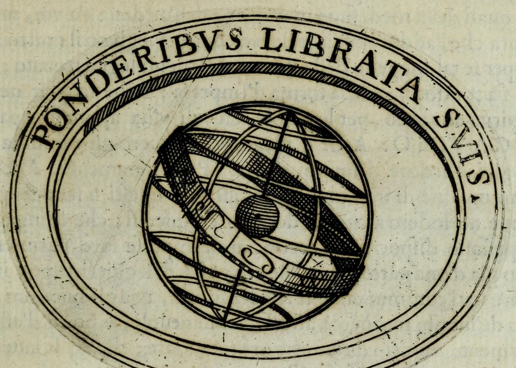An illustration from Dell'imprese di Scipion Bargagli, gentil'hvomo sanese. Alla prima parte, la seconda e la terza nuovamente aggiunte, dove doppo tutte l'opere cosi scritte a penna, come stampate, ch'egli potuto ha leggendo vedere di coloro, che della materia dell'imprese hanno parlato; della vera natura di quelle si ragiona, 1594, leaf 349