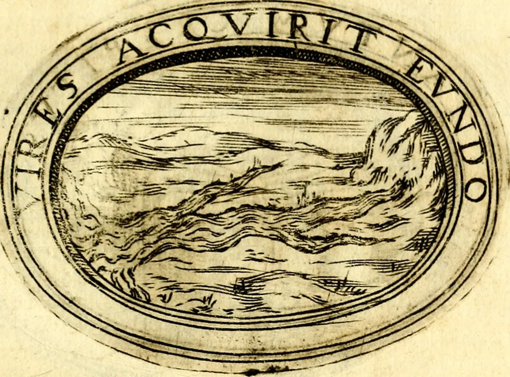 An illustration from Dell'imprese ... dopo tutte l'opera cosi a penna, come a stampa, ch'egli ha potuto vedere di coloro, che della materia dell'imprese hanno parlato; della vera natura di quelle si ragiona, 1578, leaf 30