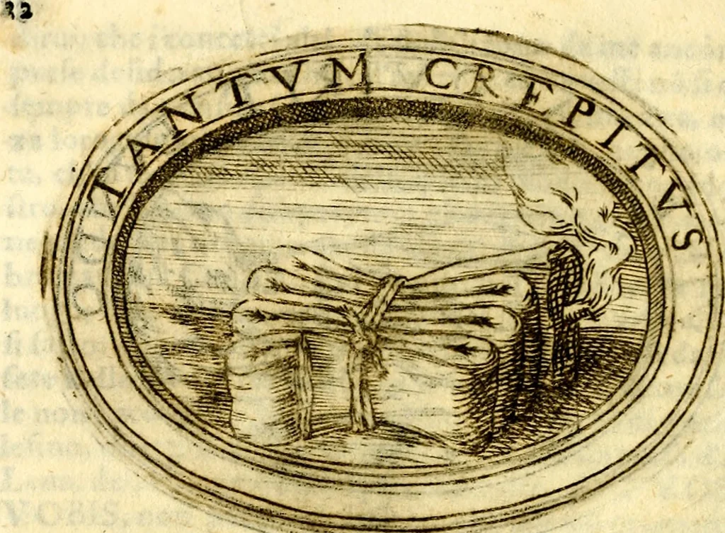 An illustration from Dell'imprese ... dopo tutte l'opera cosi a penna, come a stampa, ch'egli ha potuto vedere di coloro, che della materia dell'imprese hanno parlato; della vera natura di quelle si ragiona, 1578, leaf 31