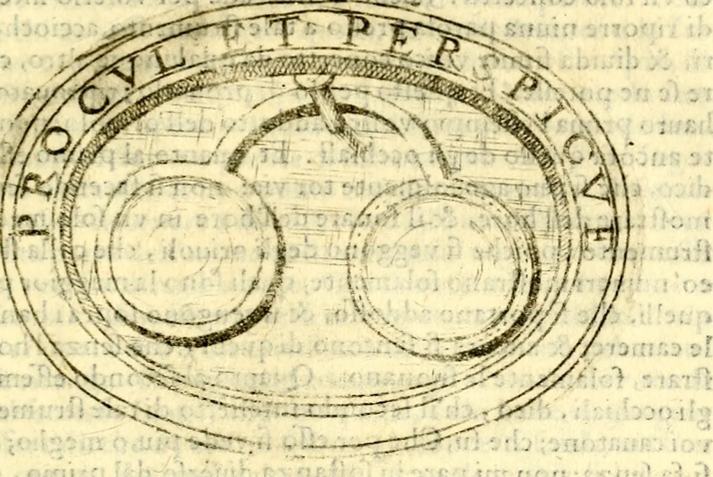 An illustration from Dell'imprese ... dopo tutte l'opera cosi a penna, come a stampa, ch'egli ha potuto vedere di coloro, che della materia dell'imprese hanno parlato; della vera natura di quelle si ragiona, 1578, leaf 68