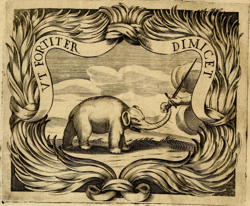 An illustration from Dell' imprese pastorali, 1685, leaf 1017