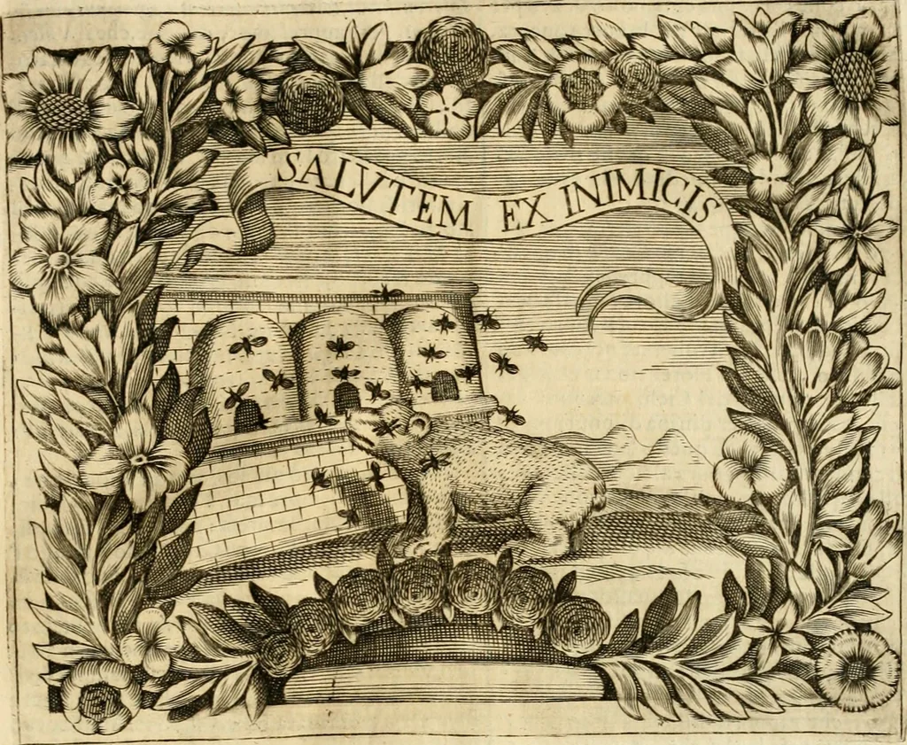 An illustration from Dell' imprese pastorali, 1685, leaf 1052