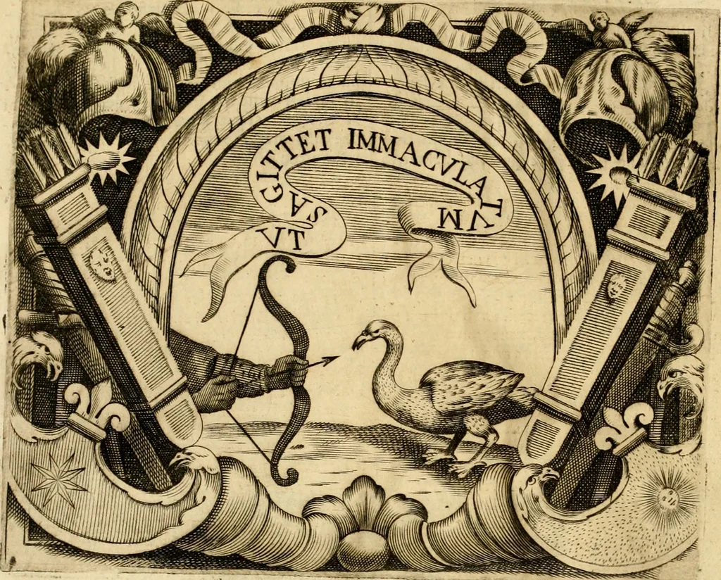 An illustration from Dell' imprese pastorali, 1685, leaf 1063