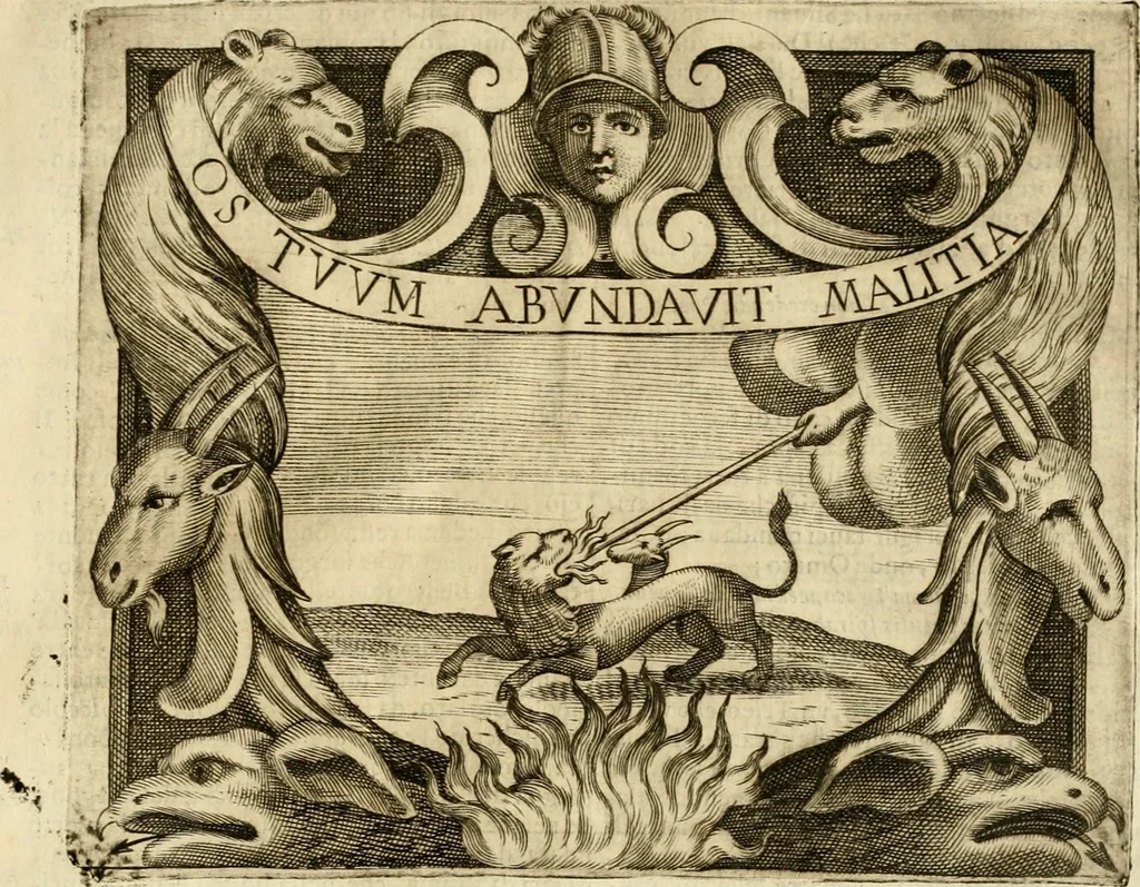 An illustration from Dell' imprese pastorali, 1685, leaf 1074