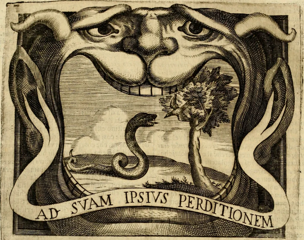 An illustration from Dell' imprese pastorali, 1685, leaf 1087
