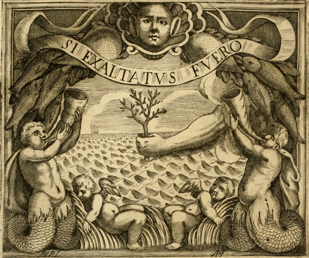 An illustration from Dell' imprese pastorali, 1685, leaf 127