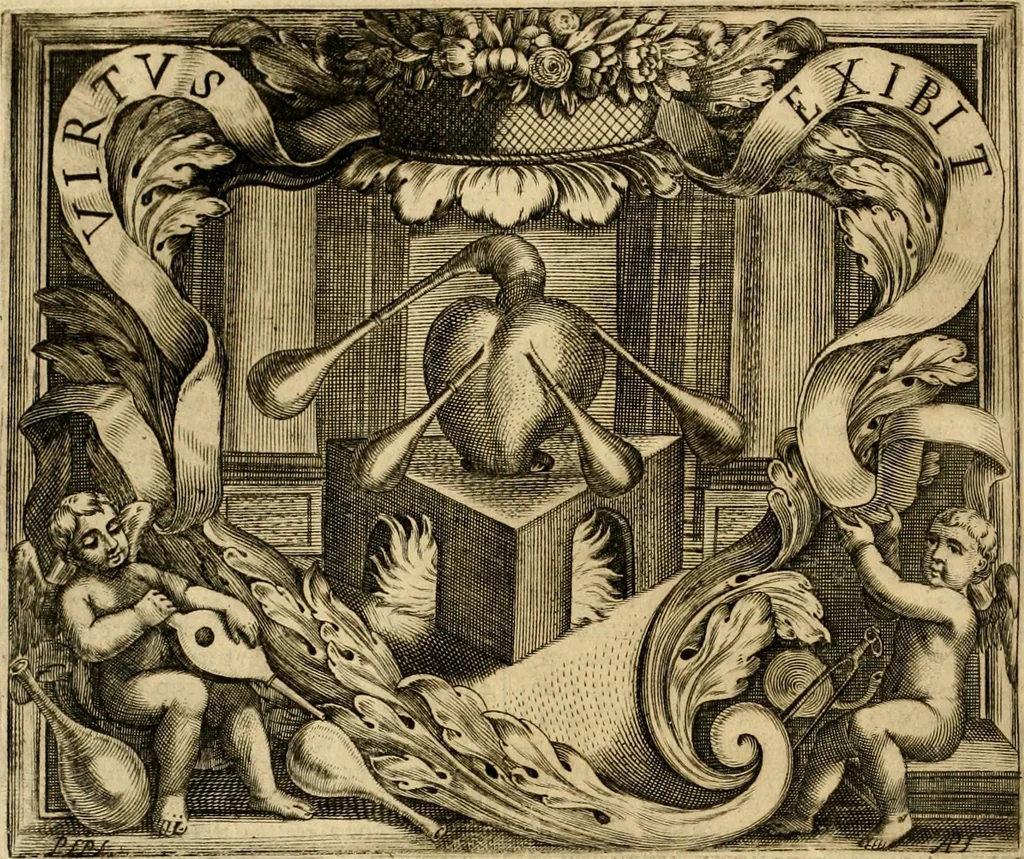 An illustration from Dell' imprese pastorali, 1685, leaf 147