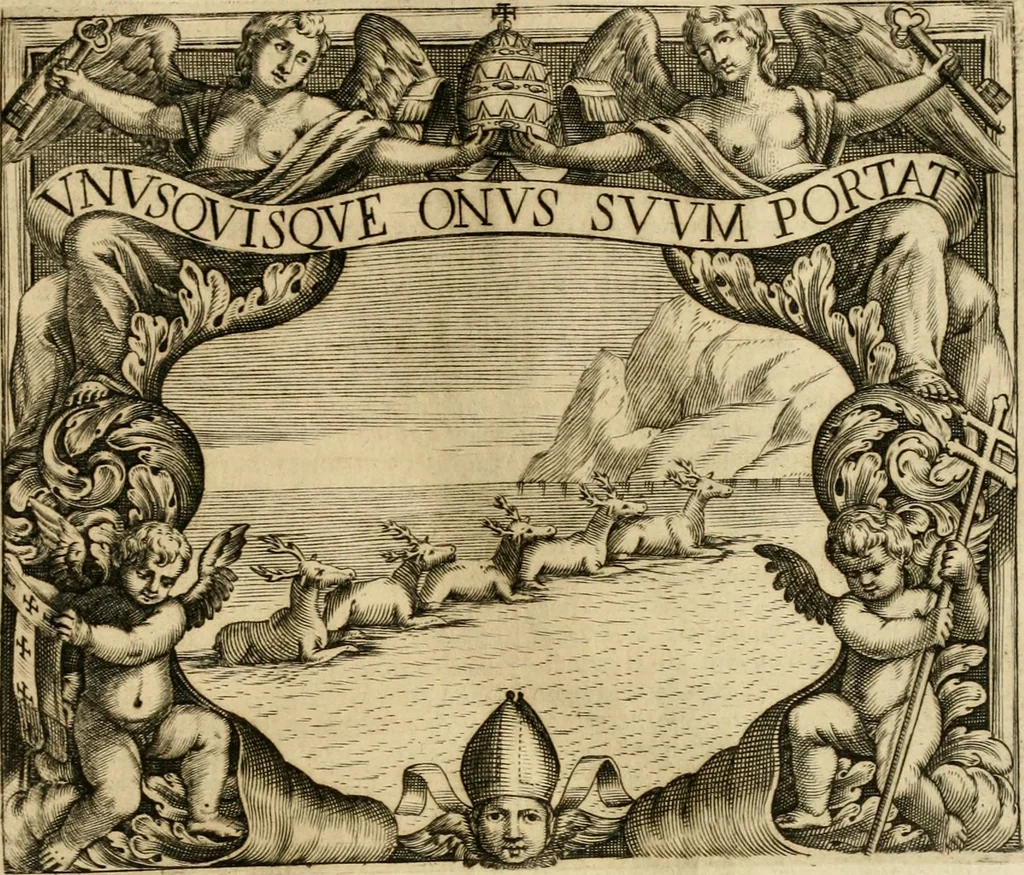 An illustration from Dell' imprese pastorali, 1685, leaf 180