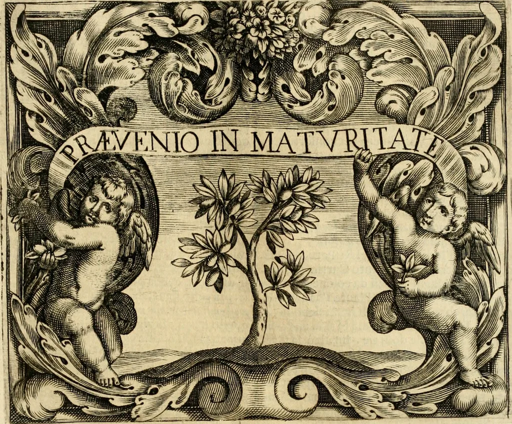 An illustration from Dell' imprese pastorali, 1685, leaf 248