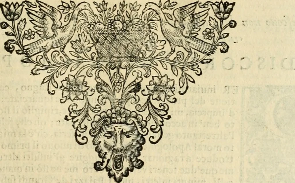 An illustration from Dell' imprese pastorali, 1685, leaf 258