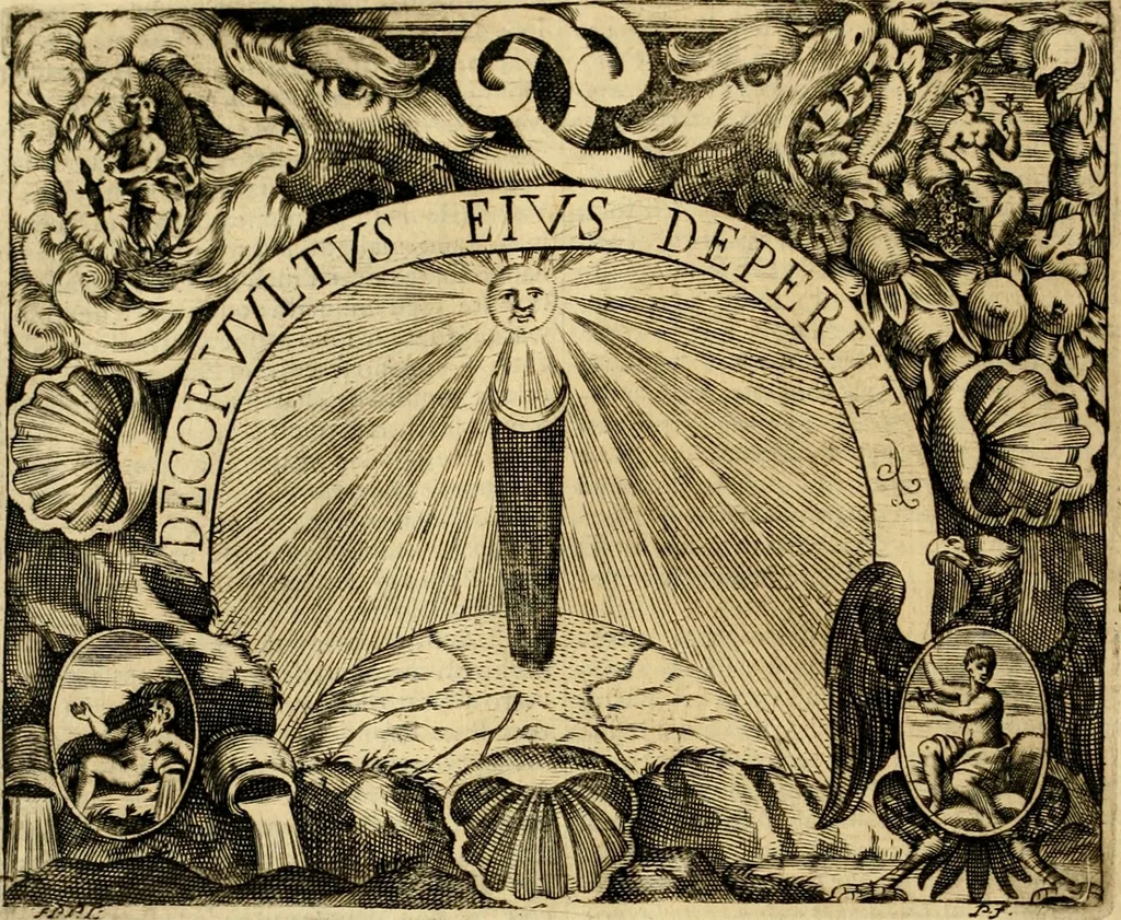 An illustration from Dell' imprese pastorali, 1685, leaf 347