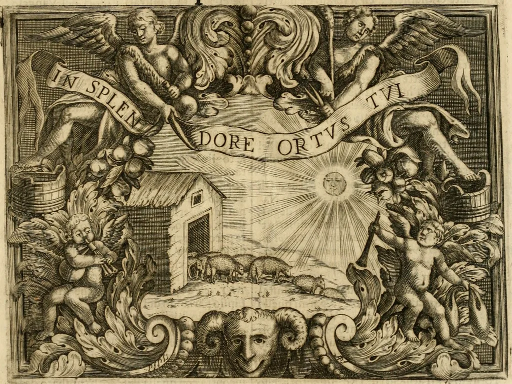 An illustration from Dell' imprese pastorali, 1685, leaf 38