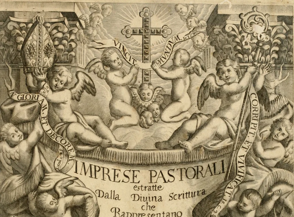 An illustration from Dell' imprese pastorali, 1685, leaf 4