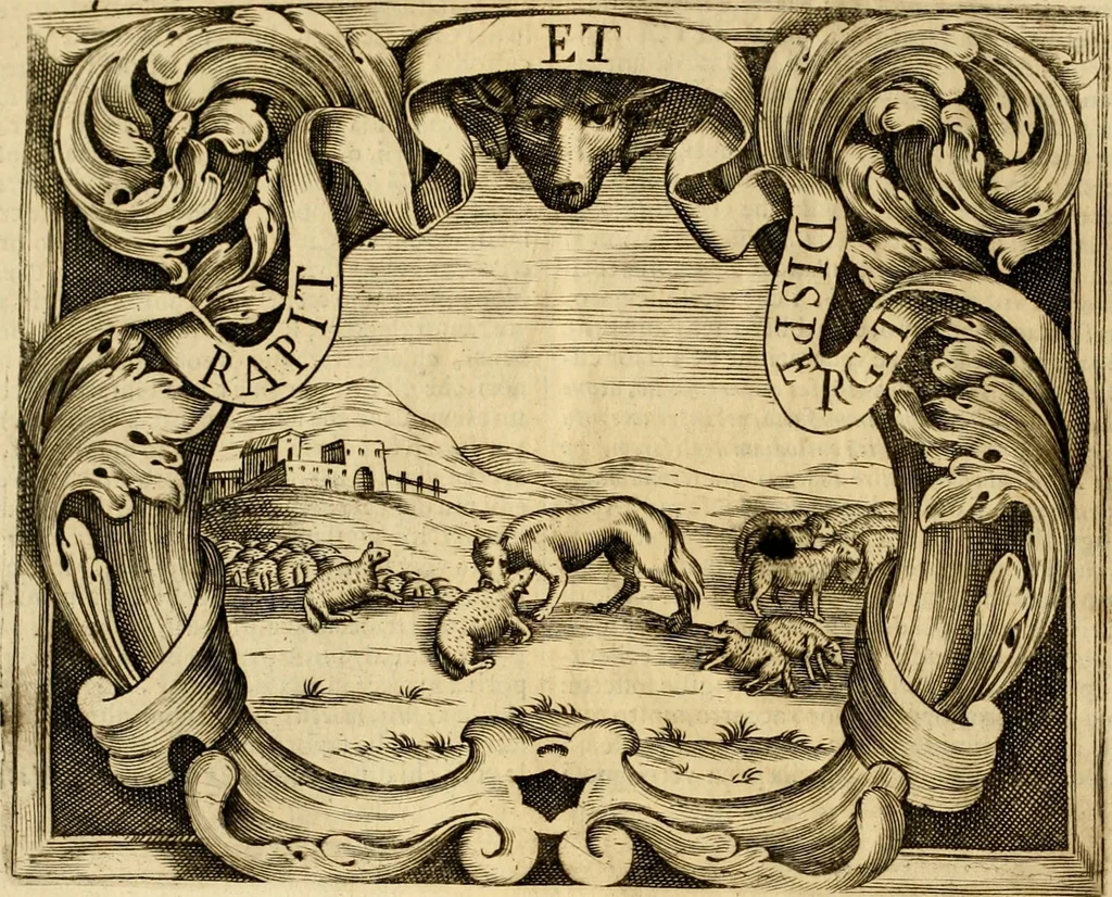 An illustration from Dell' imprese pastorali, 1685, leaf 499