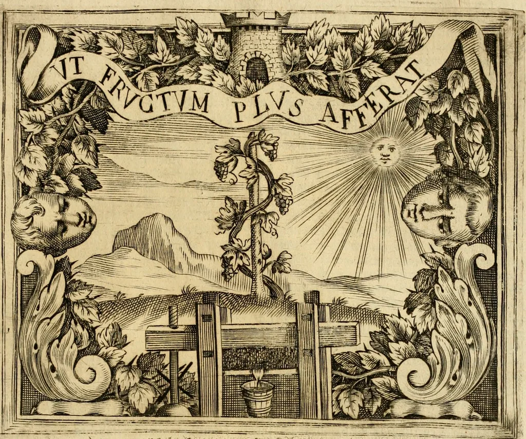 An illustration from Dell' imprese pastorali, 1685, leaf 524