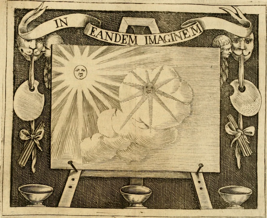 An illustration from Dell' imprese pastorali, 1685, leaf 582