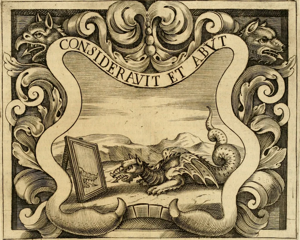 An illustration from Dell' imprese pastorali, 1685, leaf 594