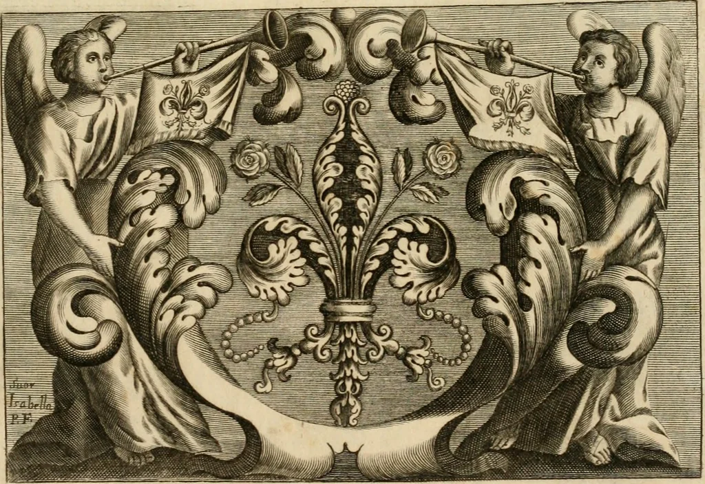 An illustration from Dell' imprese pastorali, 1685, leaf 6