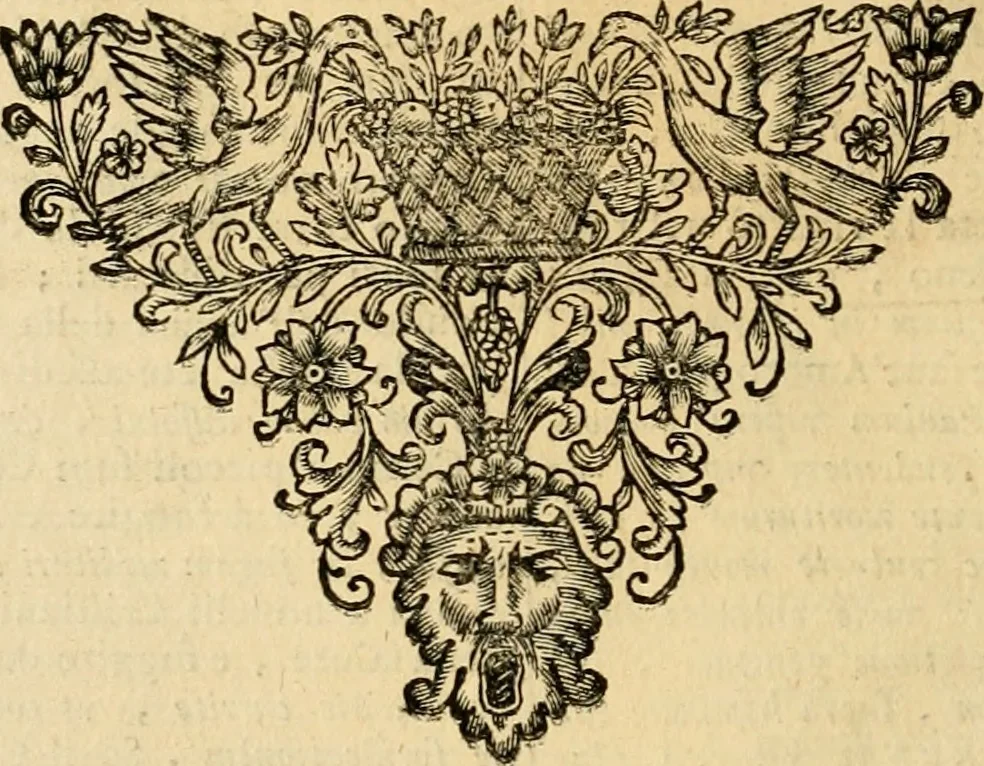 An illustration from Dell' imprese pastorali, 1685, leaf 615