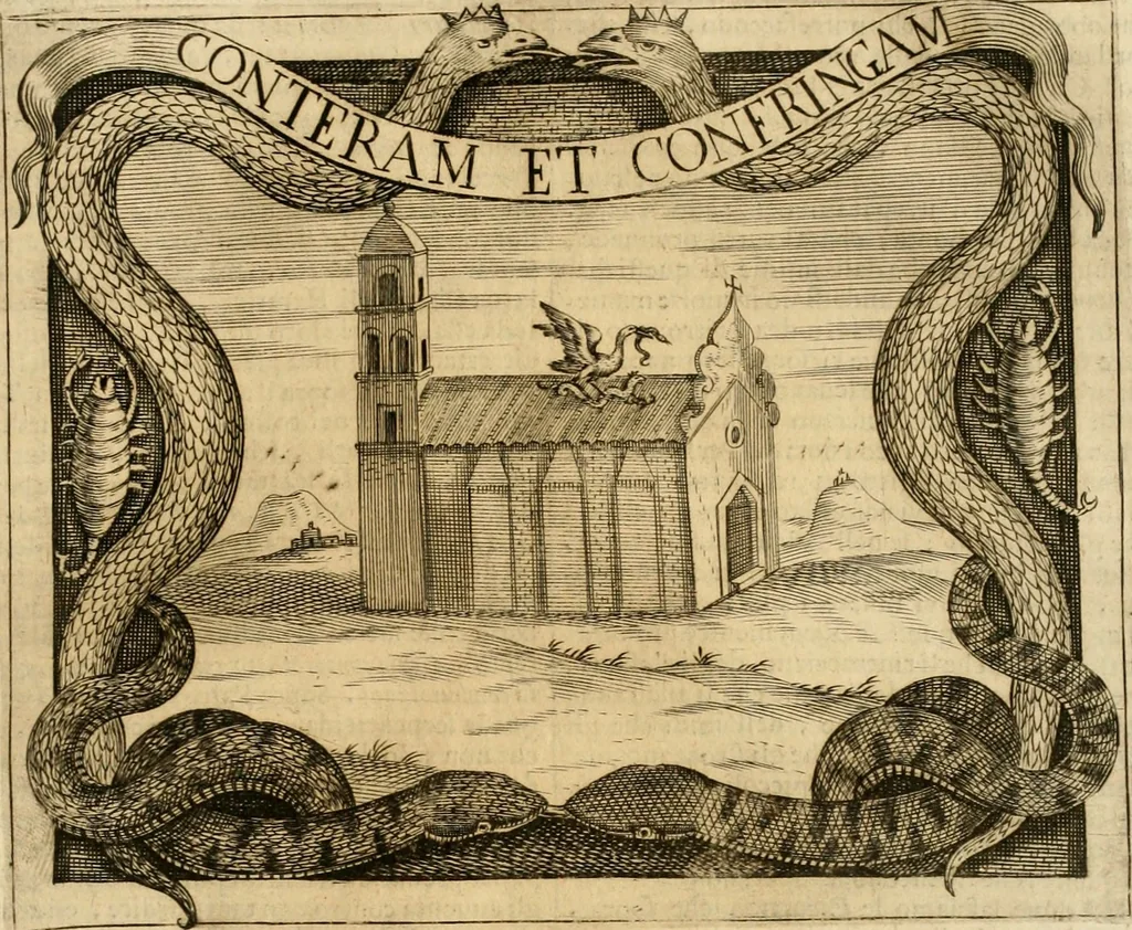 An illustration from Dell' imprese pastorali, 1685, leaf 628
