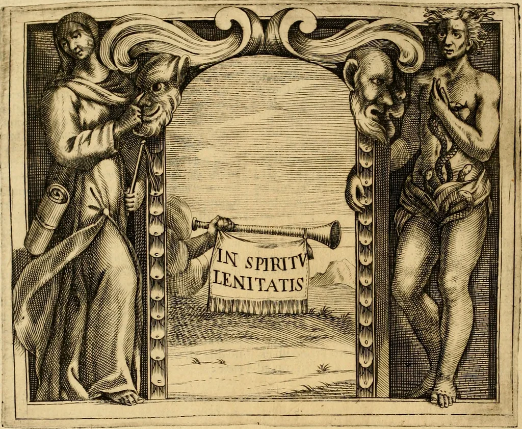 An illustration from Dell' imprese pastorali, 1685, leaf 687