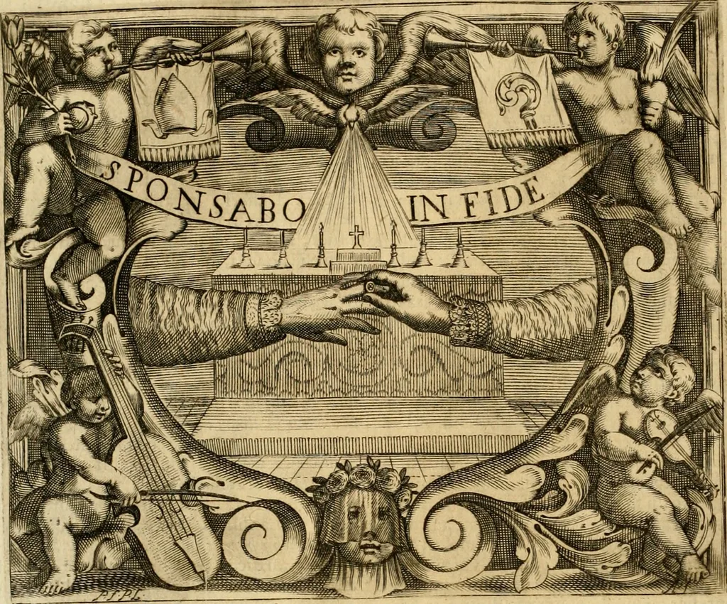 An illustration from Dell' imprese pastorali, 1685, leaf 71