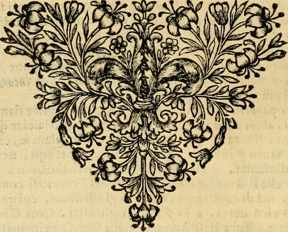 An illustration from Dell' imprese pastorali, 1685, leaf 745