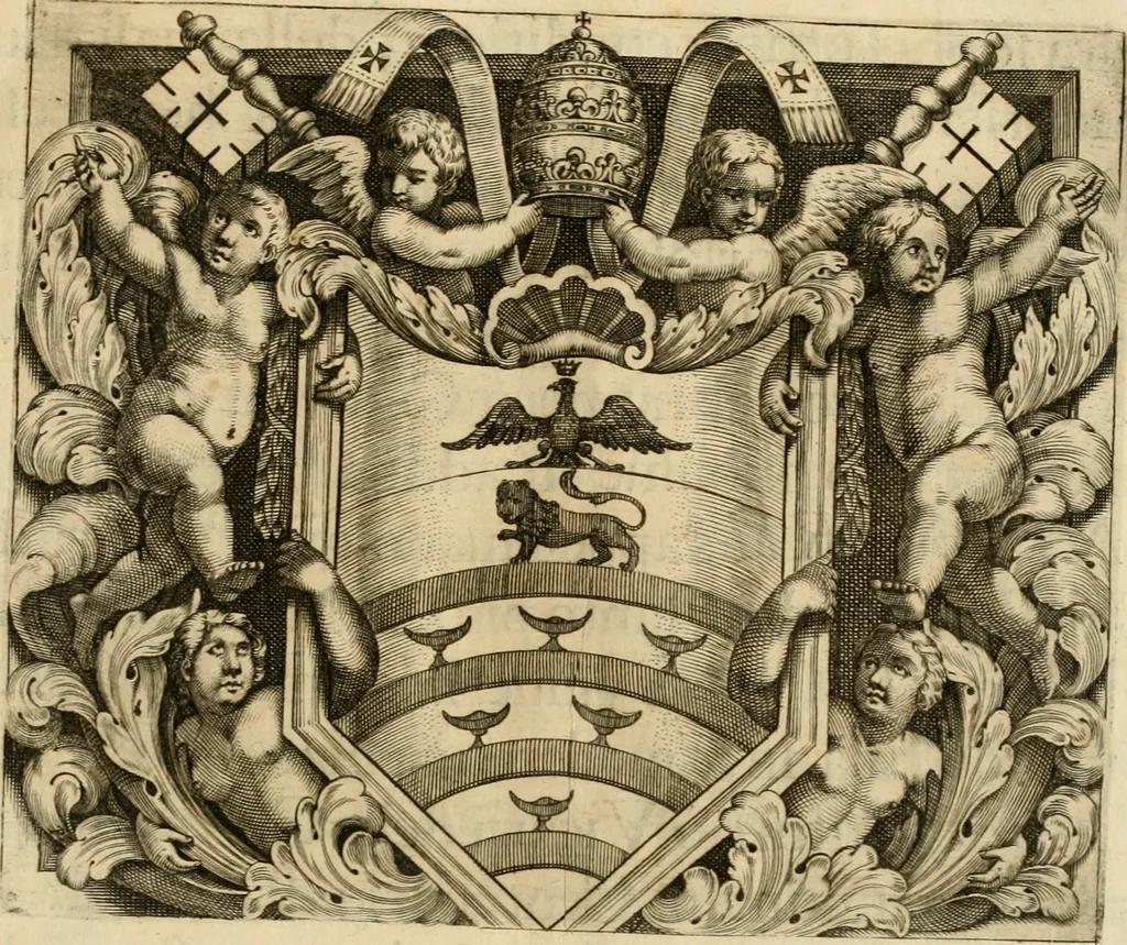 An illustration from Dell' imprese pastorali, 1685, leaf 8