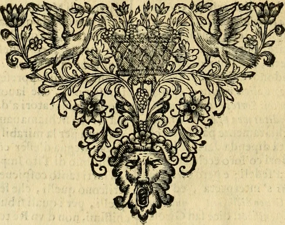An illustration from Dell' imprese pastorali, 1685, leaf 847