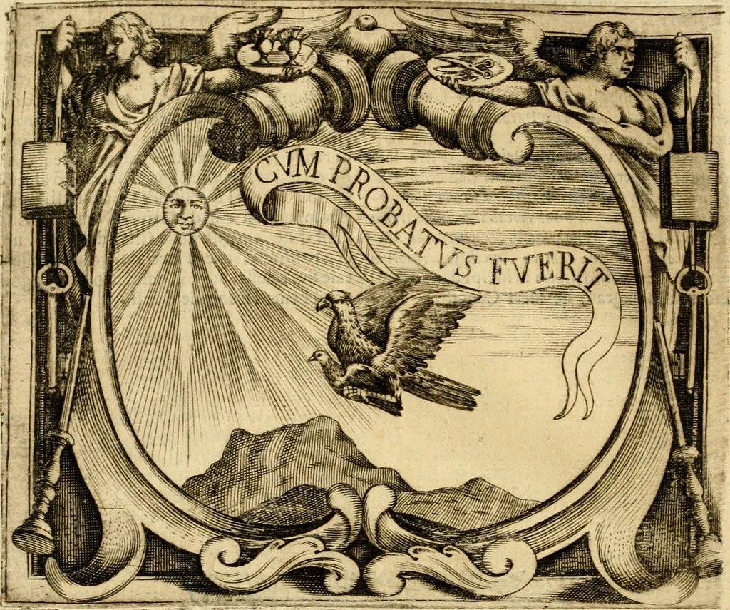 An illustration from Dell' imprese pastorali, 1685, leaf 861