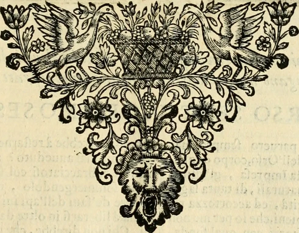 An illustration from Dell' imprese pastorali, 1685, leaf 894