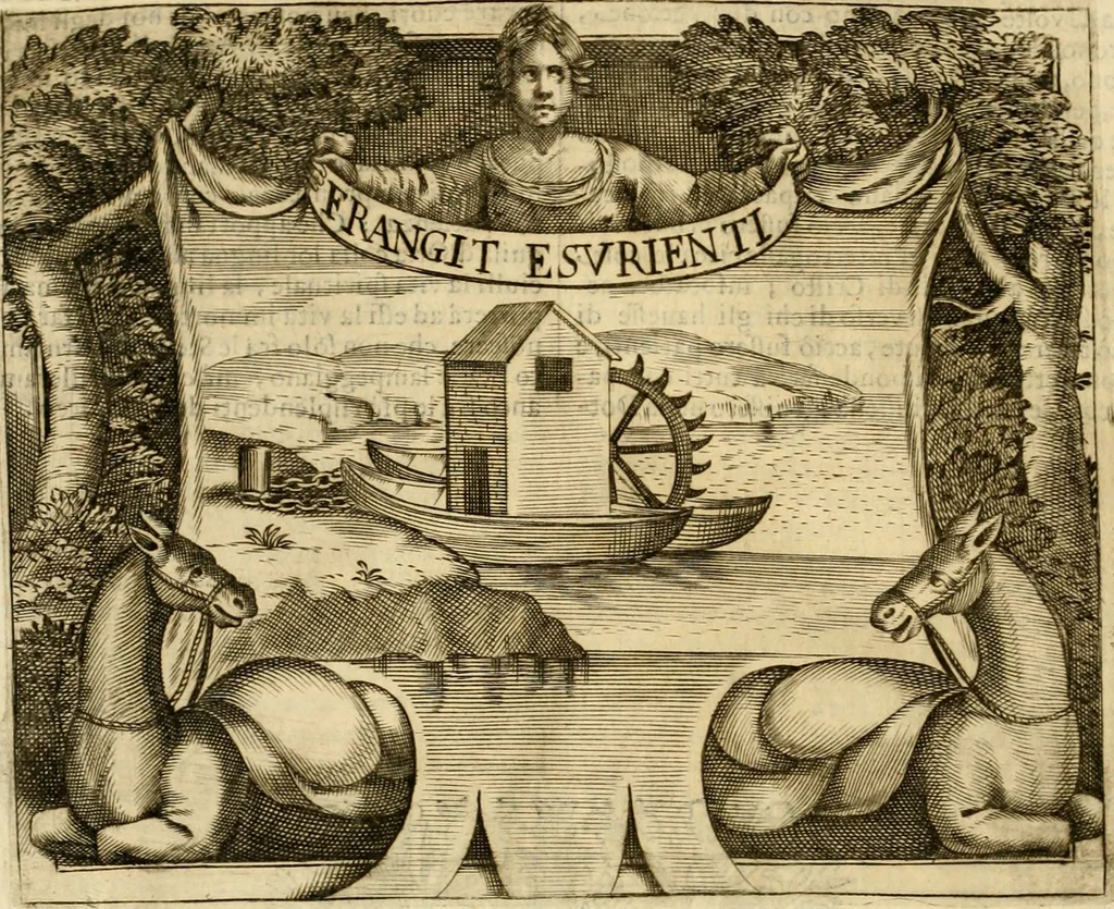 An illustration from Dell' imprese pastorali, 1685, leaf 907