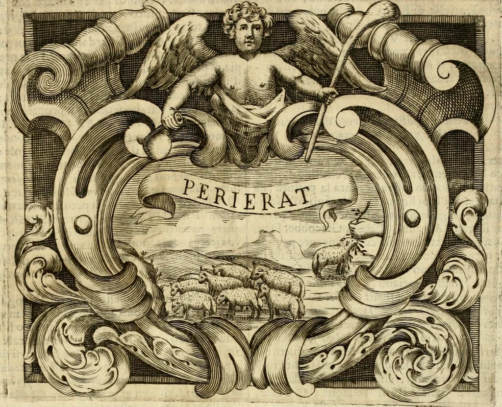 An illustration from Dell' imprese pastorali, 1685, leaf 960
