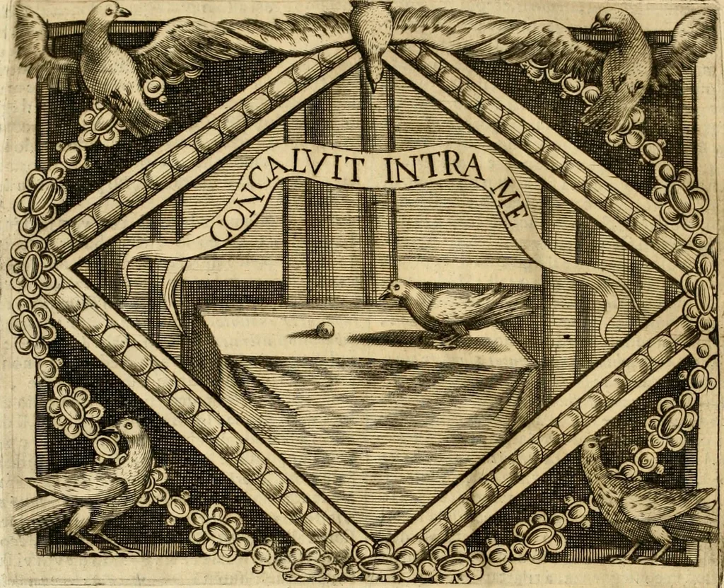 An illustration from Dell' imprese pastorali, 1685, leaf 983